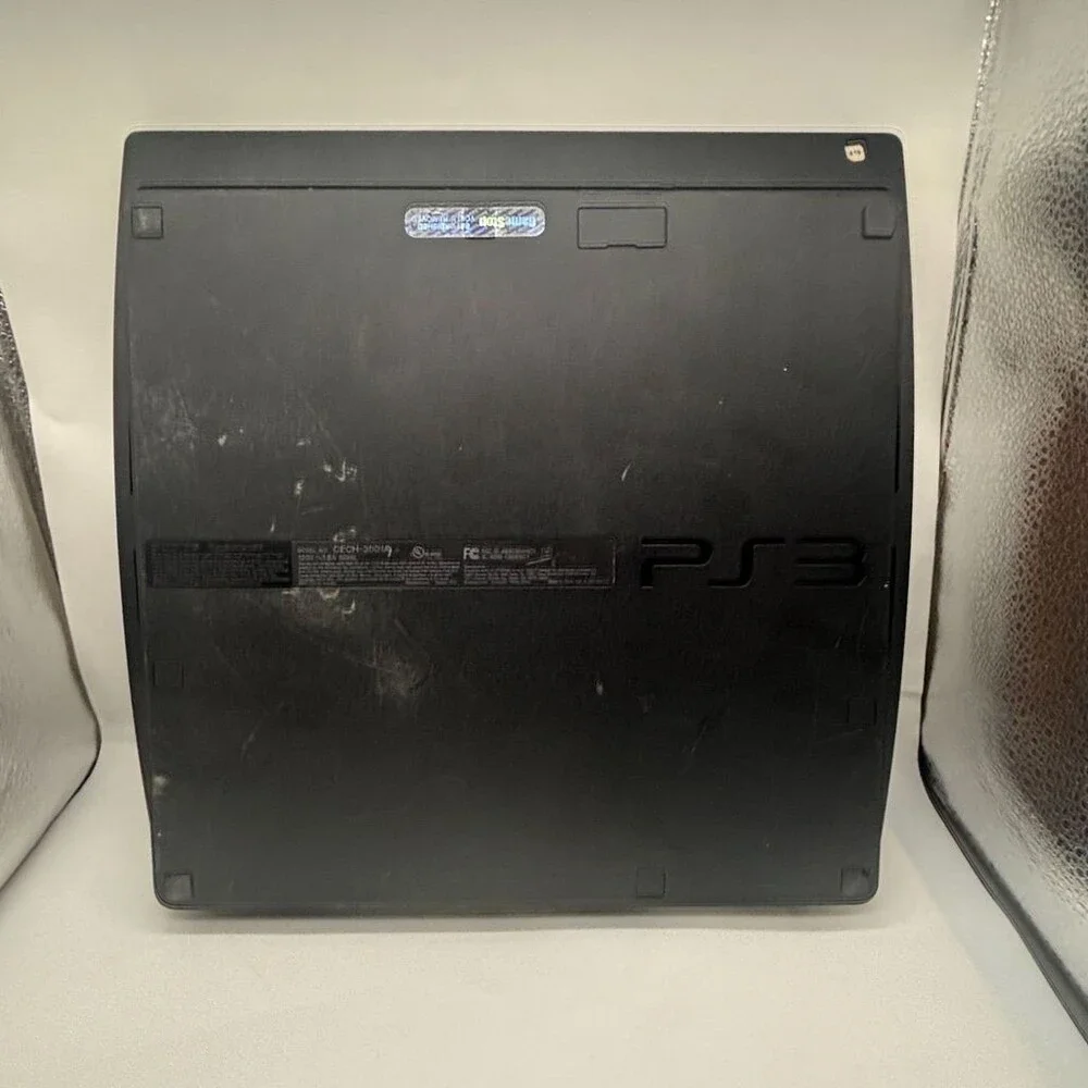Brown PS3 Slim CECH-3001A Wood Grain Custom Skin Sony Console Only *Works READ